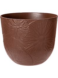 Кашпо Fuente lily round rusty brown 31,4 см.