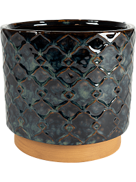 Кашпо Mees pot vintage black 10 см. (упаковка 18 шт.)