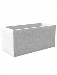 Кашпо Vivo white structure long rectangle