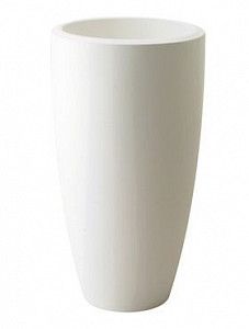 Кашпо Pure® soft round high white 53 см.