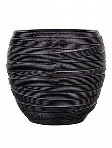 Кашпо Capi "Nature vase elegant iii loop black" (упаковка 2 шт.)