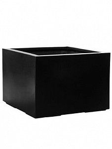 Кашпо Fiberstone jumbo middle high black xl