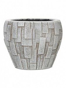 Кашпо Capi "Nature stone vase taper round ivory" (упаковка 4 шт.)