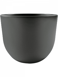 Кашпо Rotazionale eggy round pot anthracite 36 см.