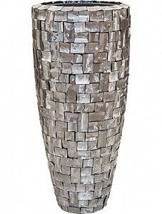 Кашпо Oceana steel partner grey (with liner) 110 см.