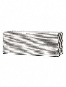 Кашпо Capi "Nature rectangle rib ii ivory"