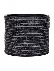 Кашпо Capi "Nature row vase cylinder ii black" (упаковка 4 шт.)