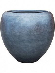 Кашпо Metallic silver leaf couple matt ice (с техническим кашпо) 55 см.