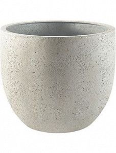 Кашпо Grigio new egg pot antique white-concrete 31 см.