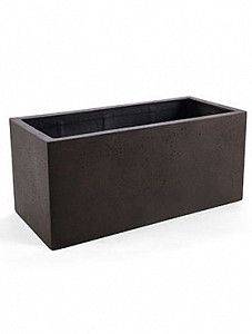 Кашпо Grigio box rusty iron-concrete 30 см.