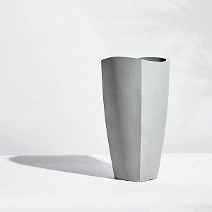 Цветочный горшок Trapezoid Wave Серый