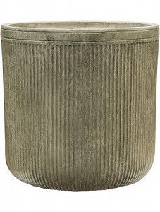 Кашпо Vertical rib cylinder green 40 см.