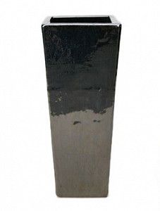 Кашпо Plain kubis metal glaze
