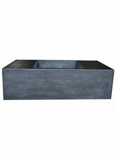 Кашпо Fiberstone jort seating black xxl