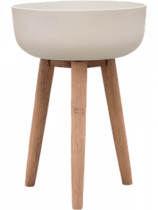 Кашпо Refined retro with feet argon m natural white