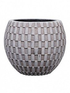 Кашпо Capi "Nature vase eggplanter iii wave ivory" (упаковка 2 шт.)