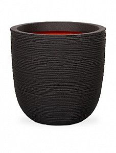 Кашпо Capi "Nature rib nl egg planter i black"