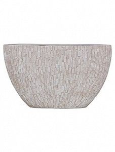 Кашпо Capi "Nature stone planter oval i ivory"