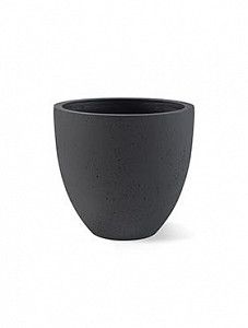 Кашпо Grigio egg pot anthracite-concrete 36 см.