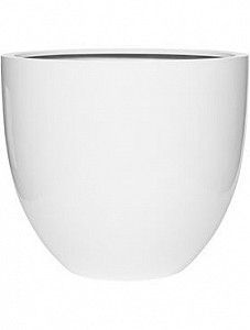 Кашпо Fiberstone glossy white jesslyn m
