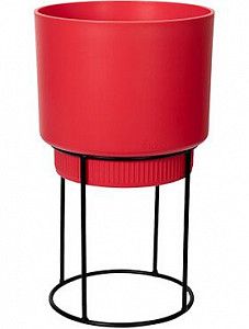 Кашпо B. for studio round brilliant red