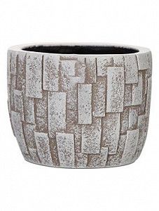 Кашпо Capi "Nature stone egg planter iii ivory" (упаковка 2 шт.)