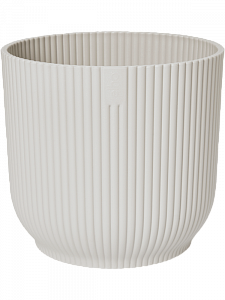 Кашпо Vibes fold round silky white 20 см.