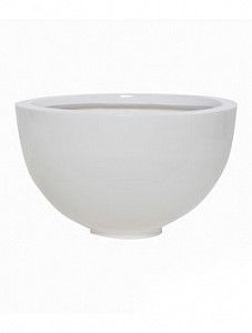 Кашпо Fiberstone glossy white peter m