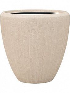 Кашпо Polystone plain couple natural (with liner) 40 см.