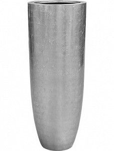 Кашпо Metallic silver leaf partner glossy silver (с техническим кашпо) 120 см.
