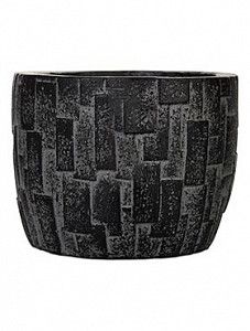 Кашпо Capi "Nature stone egg planter ii black" (упаковка 4 шт.)