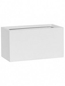 Кашпо Fiberstone mini matt white jort xs