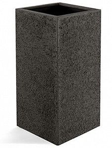 Кашпо Struttura high cube dark brown L40 W40 H80