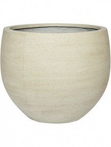 Кашпо Cement orb l beige washed