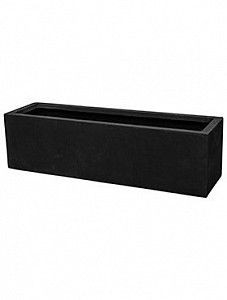 Кашпо Static (grc) rectangle black 22 см.