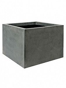Кашпо Fiberstone jumbo middle high grey m