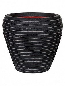 Кашпо Capi "Nature row nl vase taper round antracita" (упаковка 2 шт.)