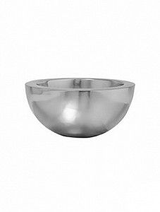 Кашпо Fiberstone platinum silver vic bowl