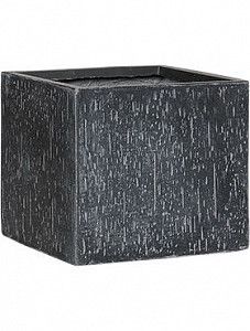Кашпо Raindrop cube anthracite 27 см.