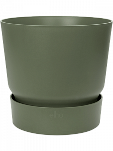 Кашпо Greenville round leaf green 36 см.