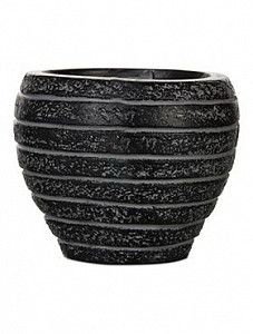 Кашпо Capi "Nature row vase taper round iii black" (упаковка 2 шт.)