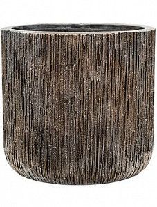 Кашпо Luxe lite universe waterfall cylinder bronze 38 см.