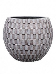 Кашпо Capi "Nature vase eggplanter i wave ivory" (упаковка 6 шт.)