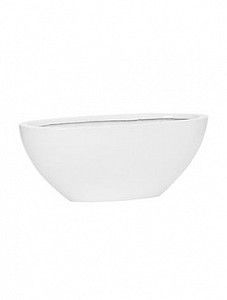 Кашпо Fiberstone glossy white dorant s