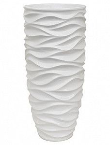 Кашпо Luxe lite glossy sea partner white 76 см.