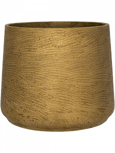 Кашпо Rough patt m metallic gold