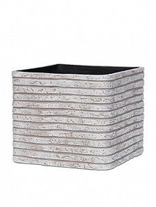Кашпо Capi "Nature row planter square iv ivory" (упаковка 4 шт.)