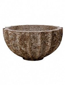 Кашпо Polystone rough bowl rock