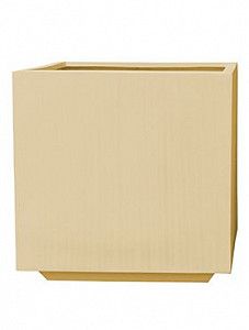 Кашпо Polystone plain cube natural 60 см.
