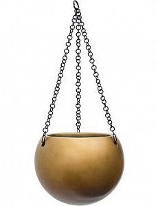 Подвесное кашпо Gradient hanging globe matt honey 19 см.